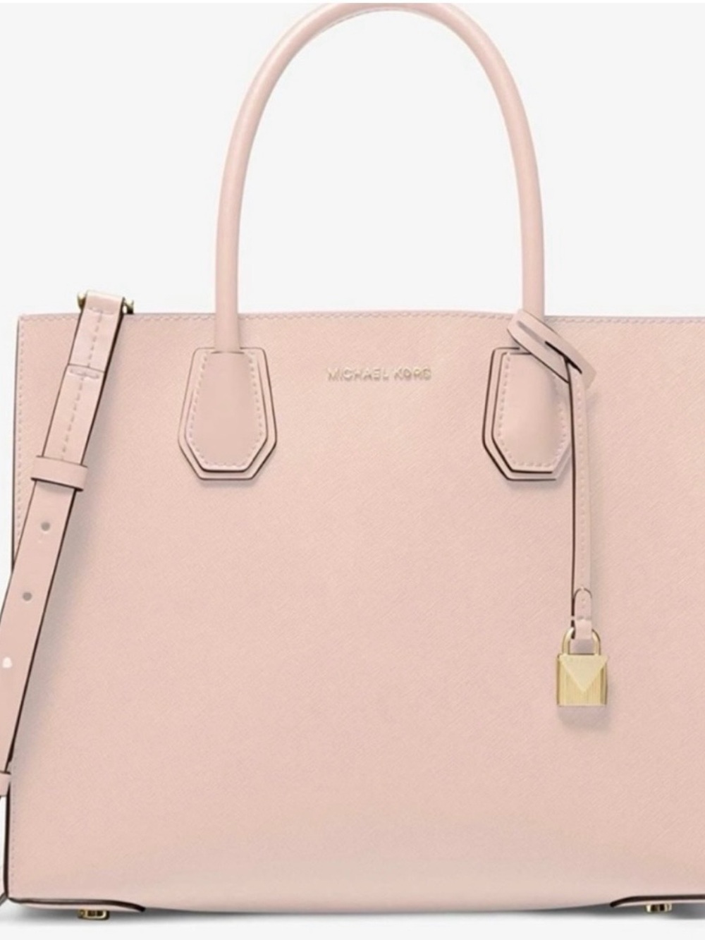 Michael Kors Mercer Large Saffiano Leather Tote & Zip-Around Wallet - Picture 14 of 15